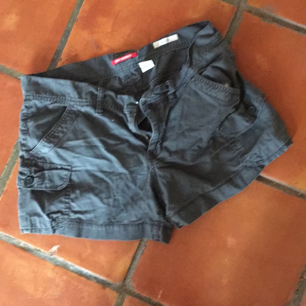 Blue cargo shorts